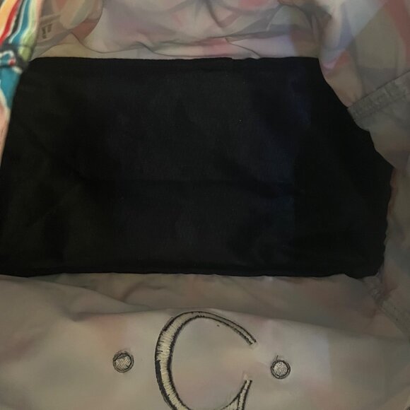 Thirty-One Bags All In One Navy Blue Colorful "C" Pinwheel Party Organizer Tote - Picture 5 of 7